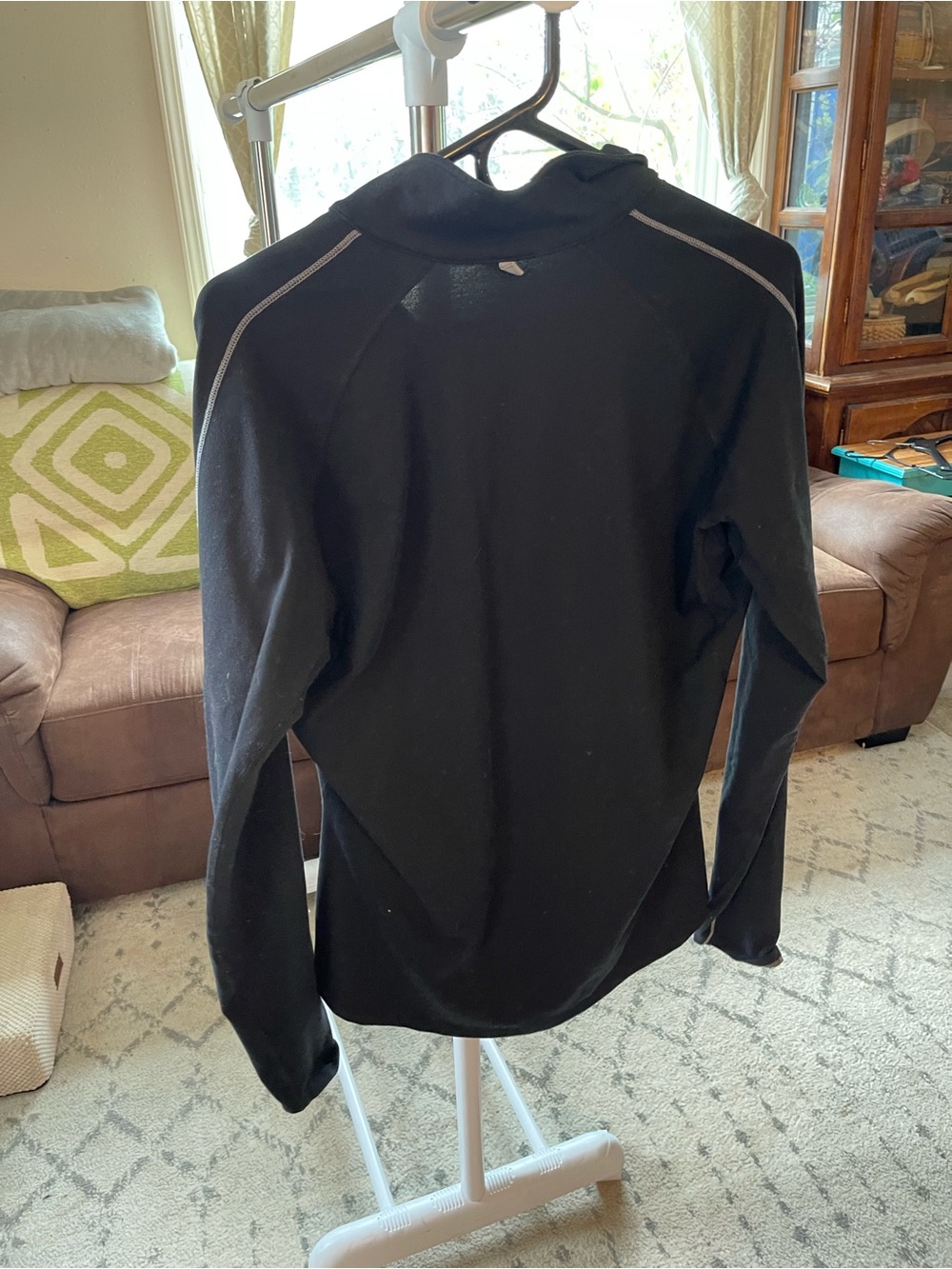 Nike Black Dri-FIT Hoodie with White Swoosh - Picture 3 of 3